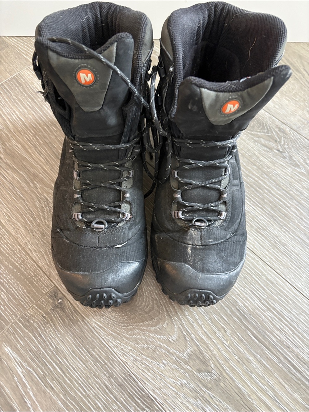 Merrill Vibram sole, Black Winter Snow Boots